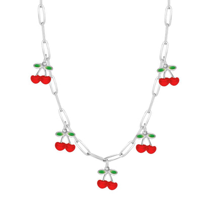 Crimson Cherry Necklace