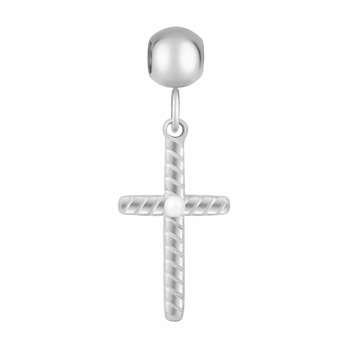 Cross Pearl Charm
