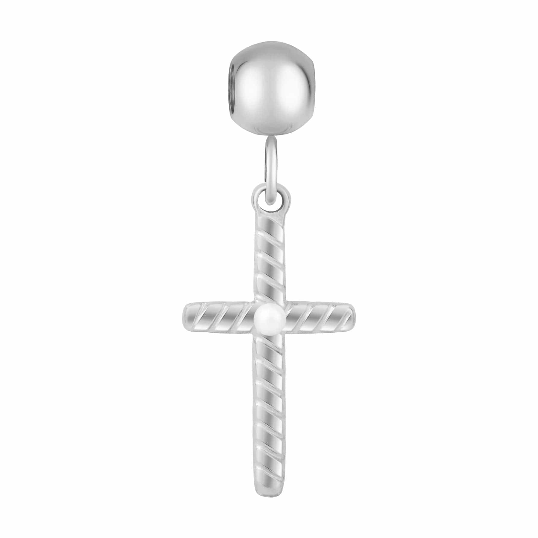 Cross Pearl Charm