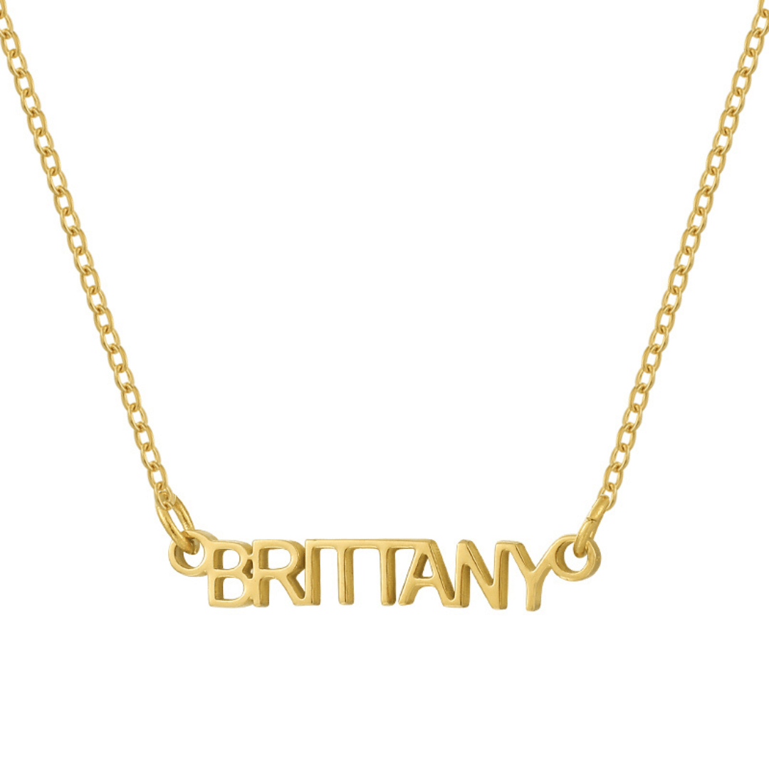 Evry Jewels Hub Custom/Personalized Mini Nameplate Necklace