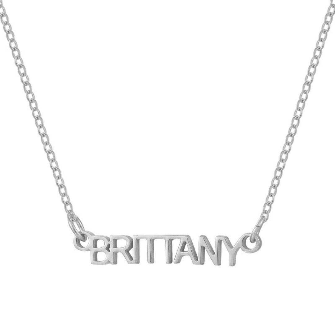 Evry Jewels Hub Custom/Personalized Mini Nameplate Necklace