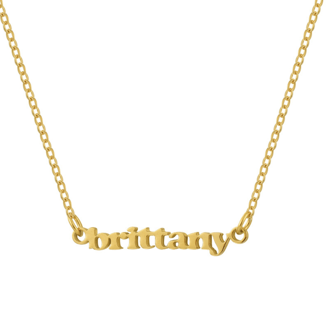 Evry Jewels Hub Custom/Personalized Mini Nameplate Necklace