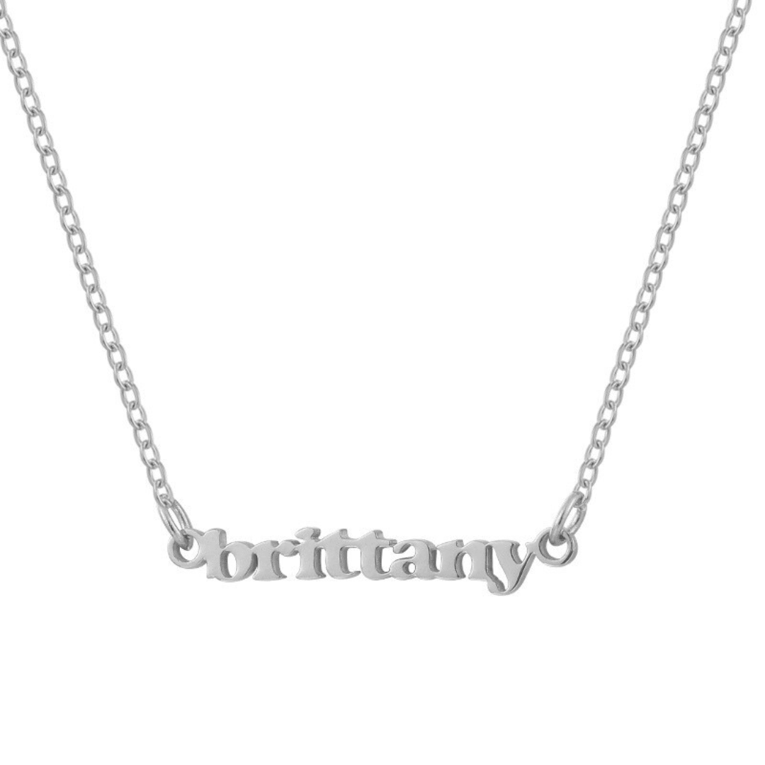 Evry Jewels Hub Custom/Personalized Mini Nameplate Necklace