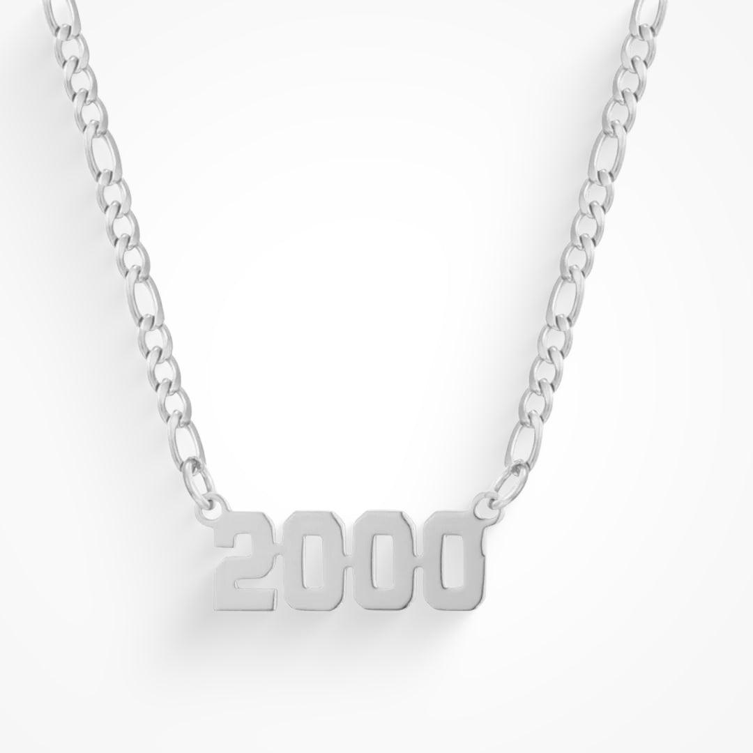 Evry Jewels Hub Custom/Personalized Number Nameplate Necklace