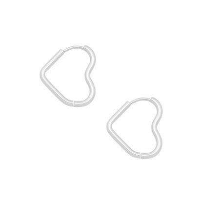 Dakota Heart Hoop Earrings