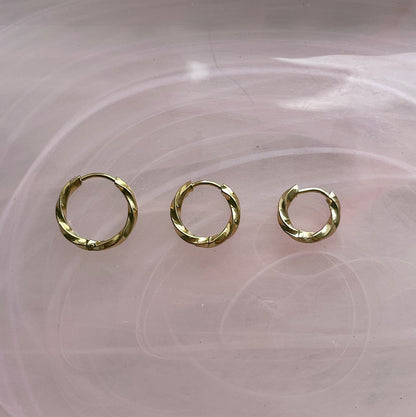 Sage Hoop Earrings