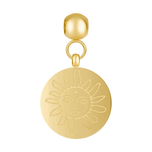 Engraved Sun Charm