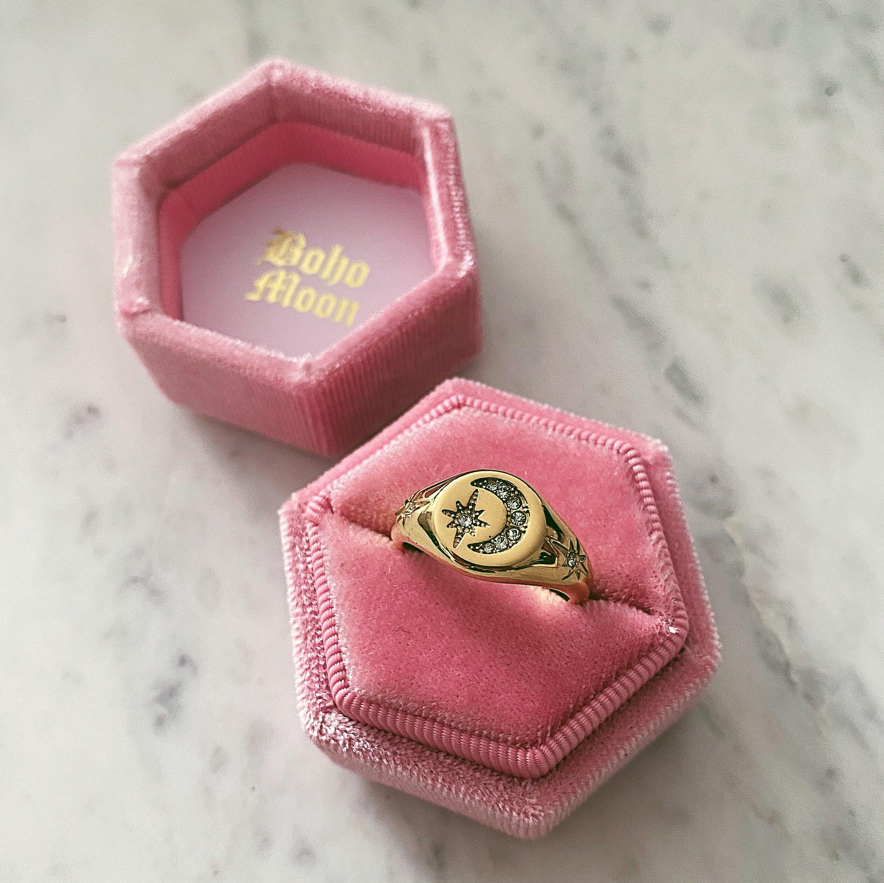 Bohomoon Velvet Single Ring Box
