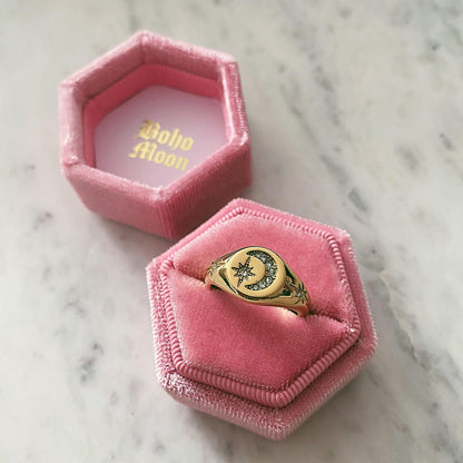 Bohomoon Velvet Single Ring Box