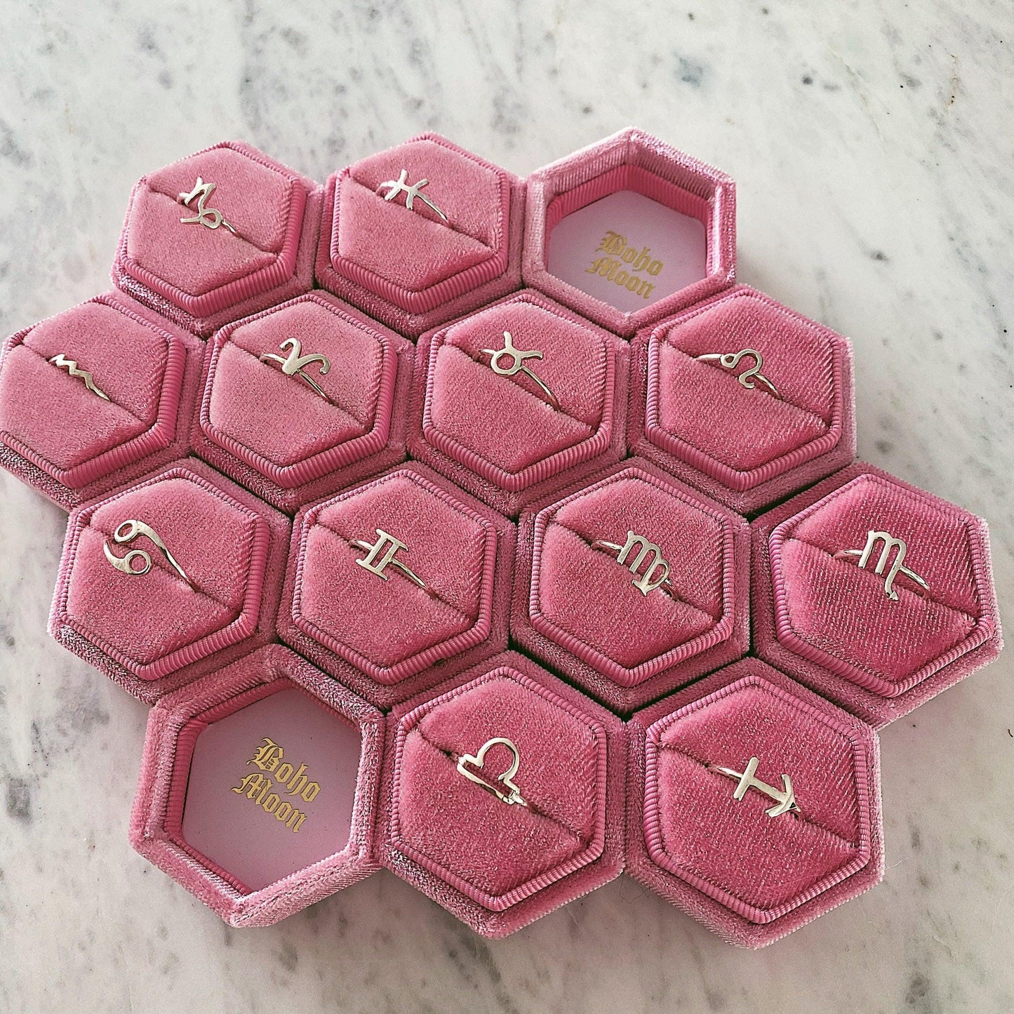 Bohomoon Velvet Single Ring Box