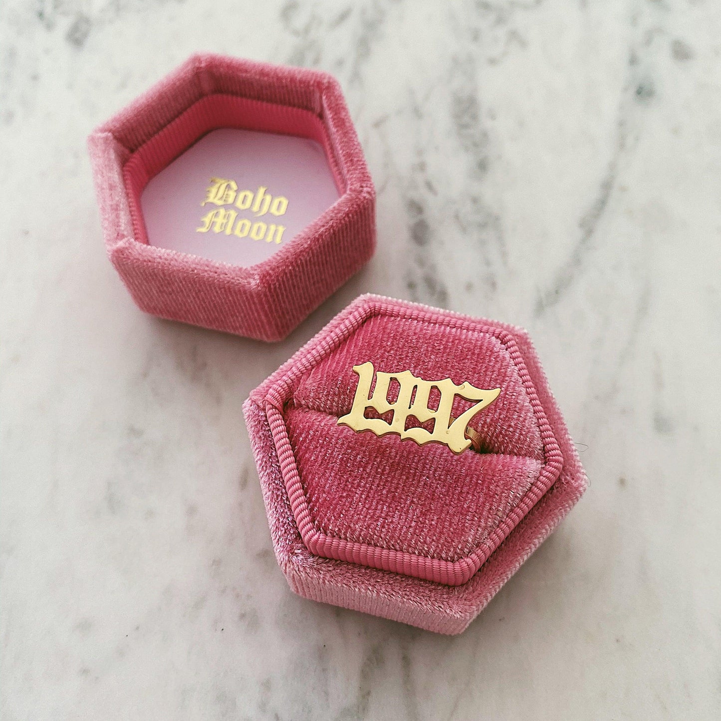 Bohomoon Velvet Single Ring Box