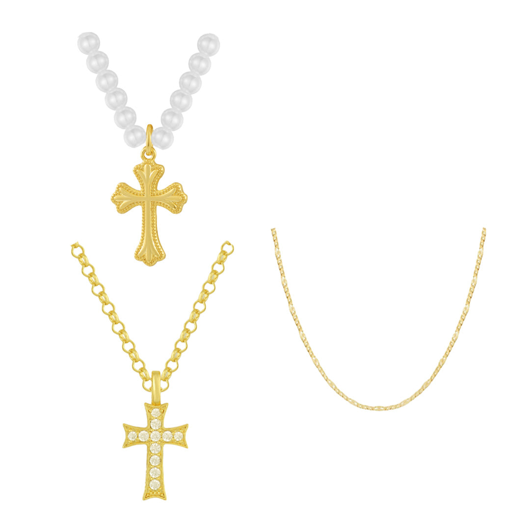 It Girl Trinity Bundle: 3 Piece Necklace Set