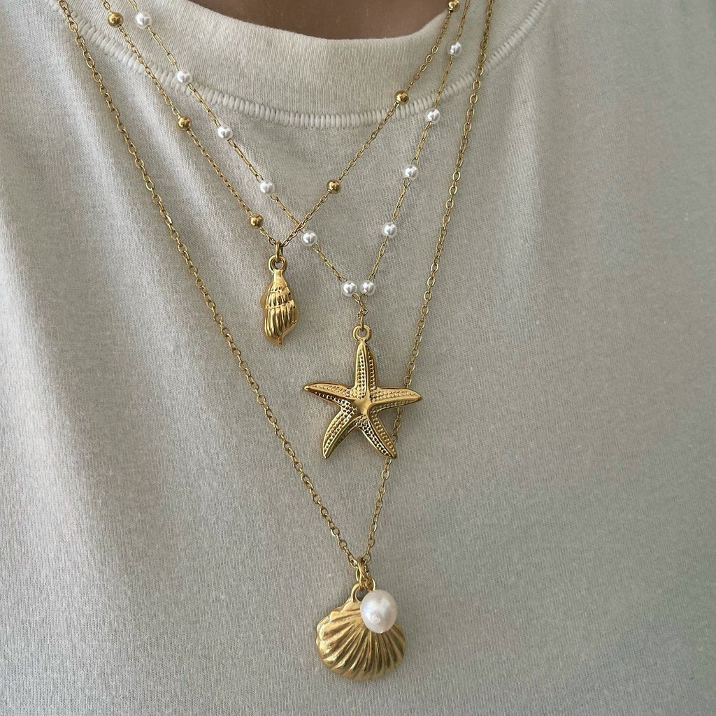 Maribel Starfish Pearl Necklace