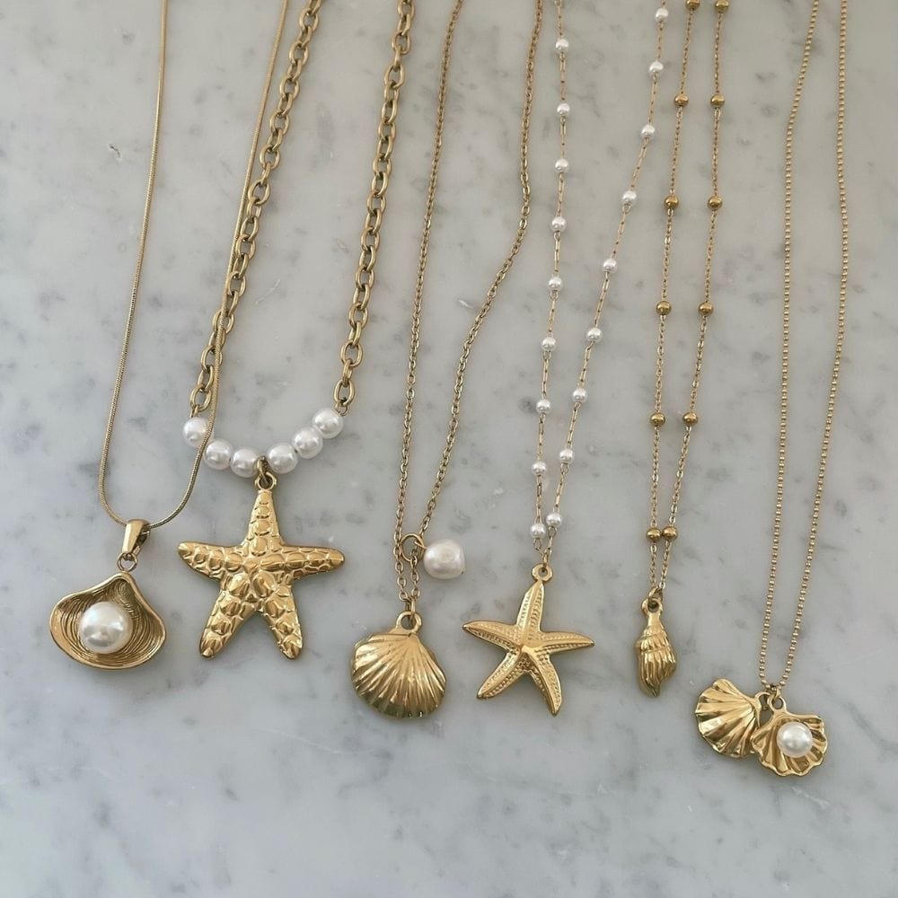 Maribel Starfish Pearl Necklace