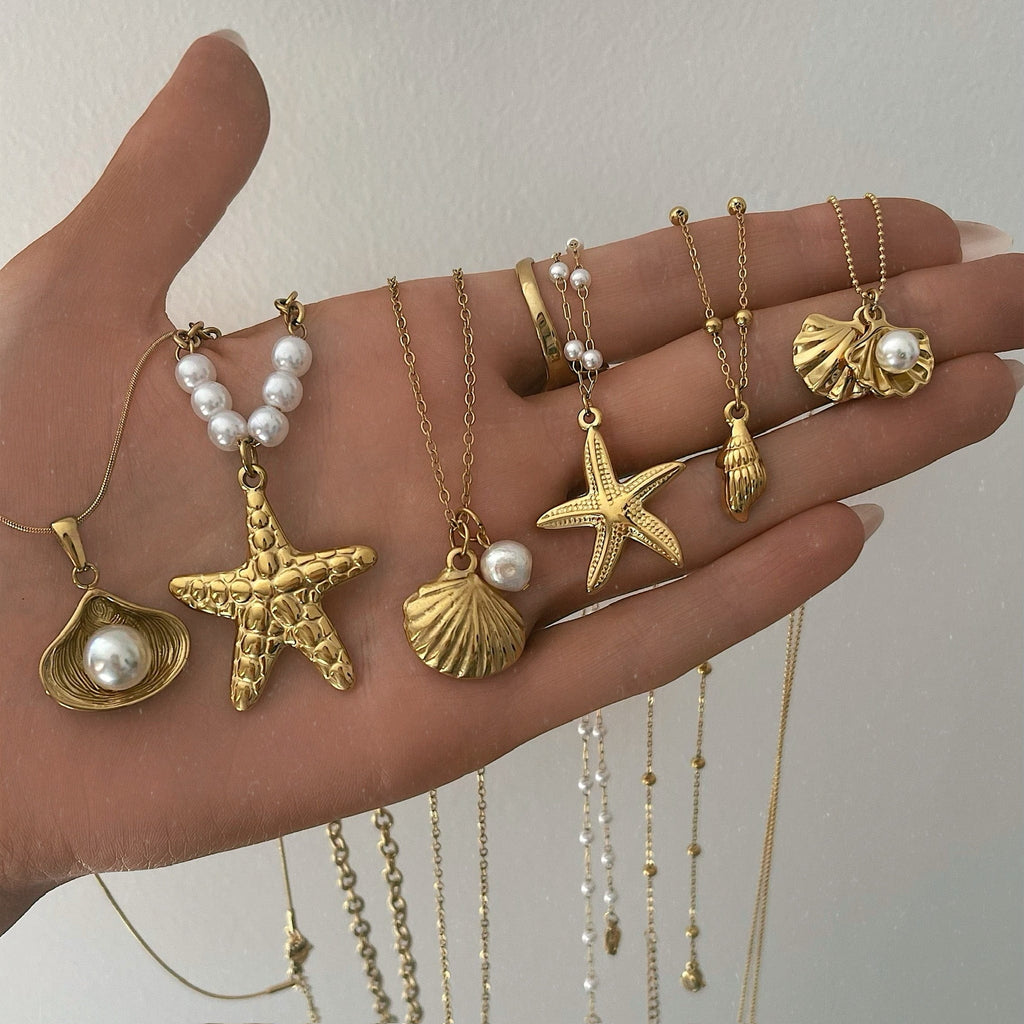 Maribel Starfish Pearl Necklace