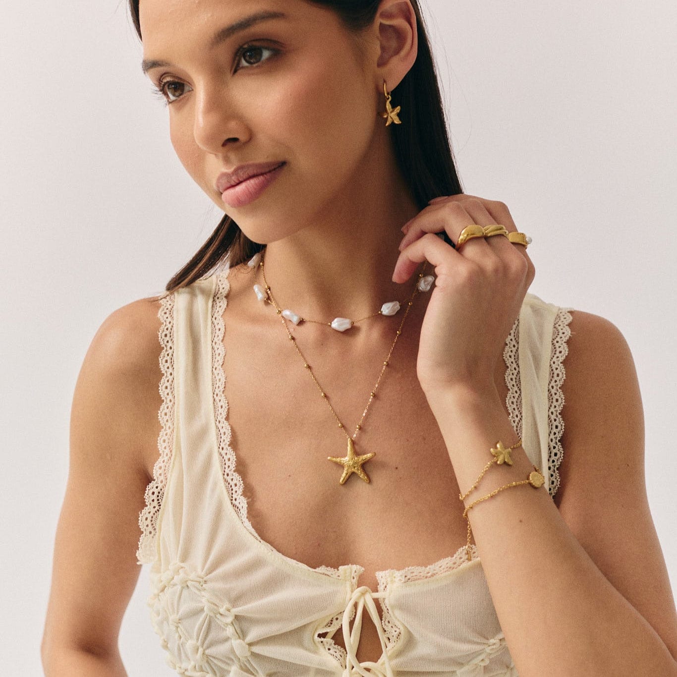 Palila Starfish Necklace