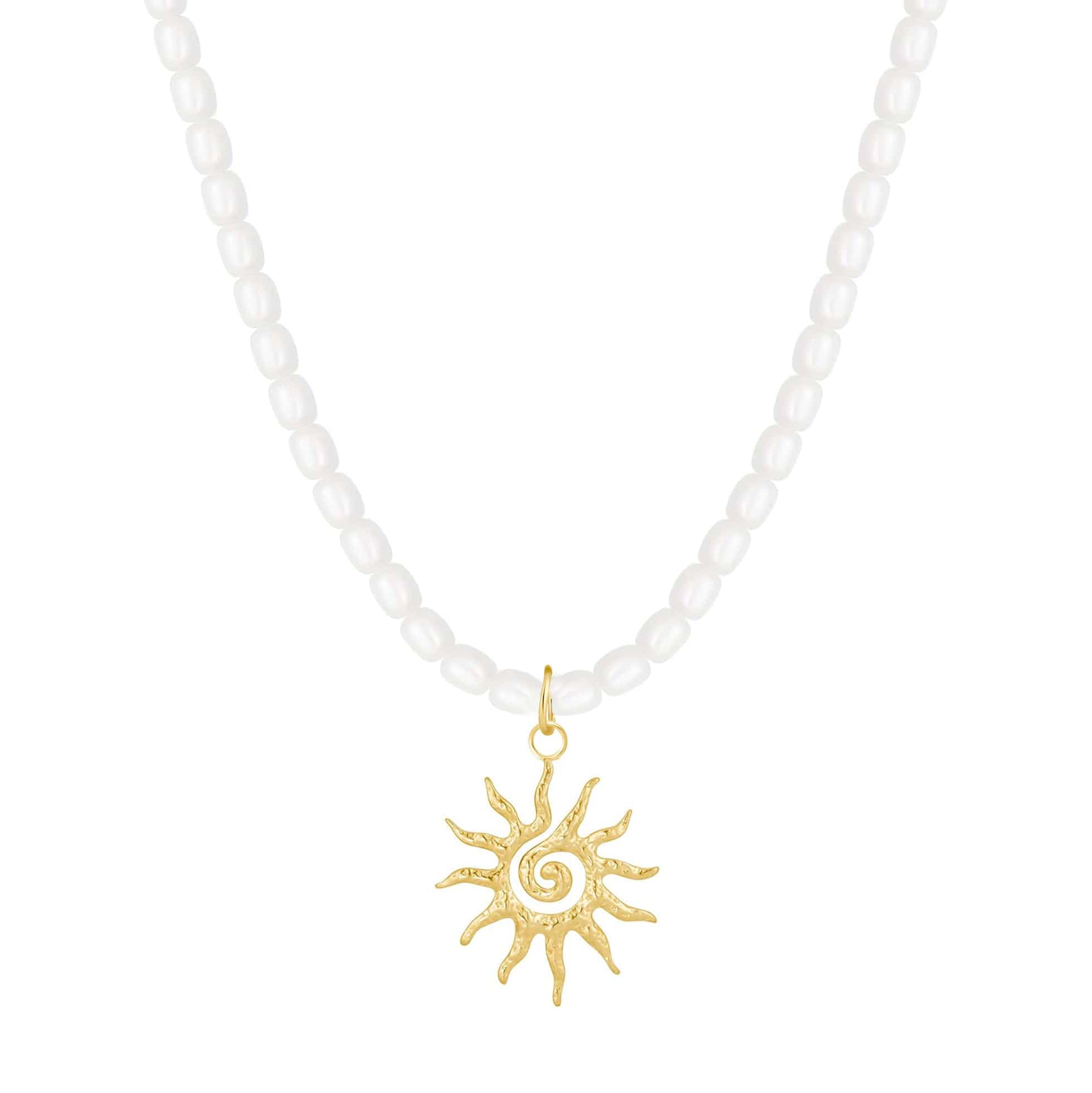 Peyton Pearl Sun Necklace