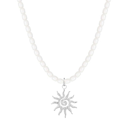 Peyton Pearl Sun Necklace