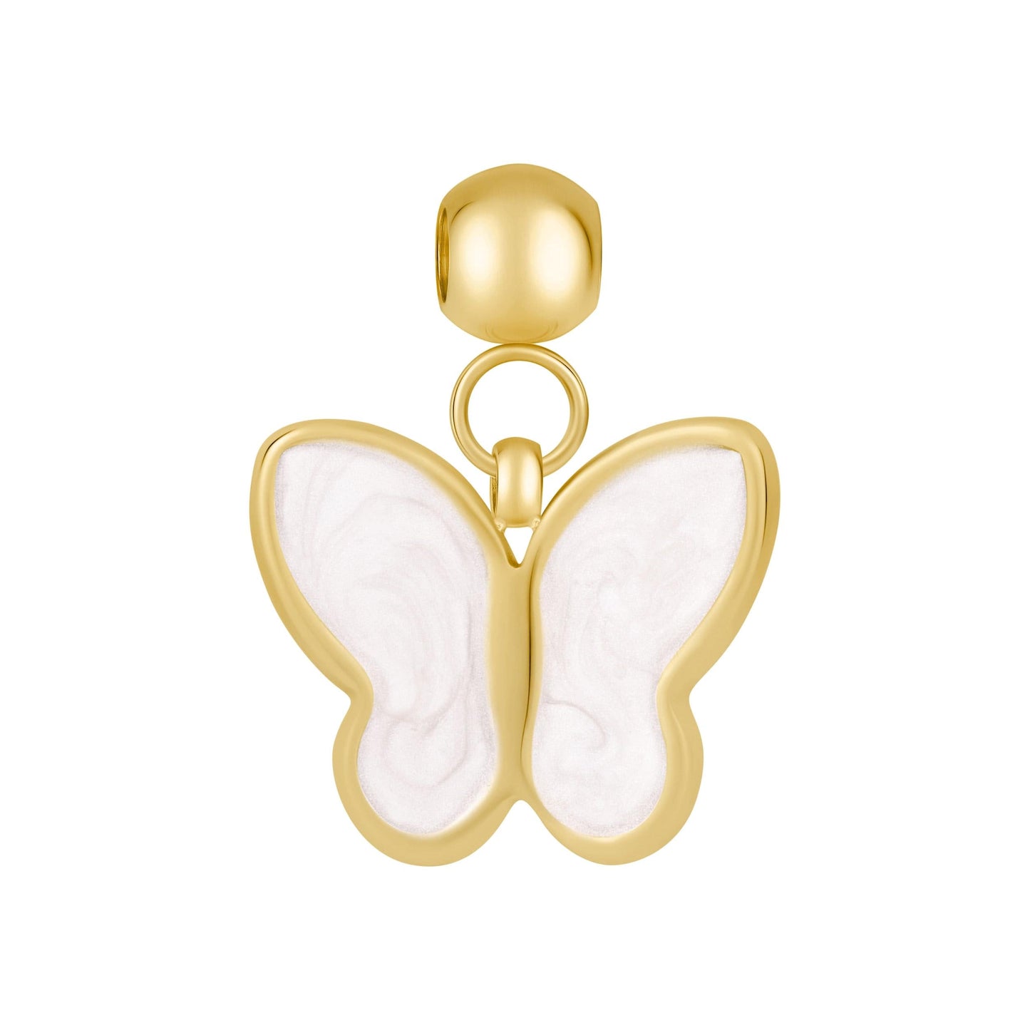 White Butterfly Charm