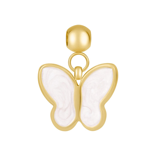 White Butterfly Charm